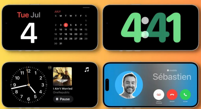 和平苹果手机维修分享iOS17横屏充电待机显示有什么好处 