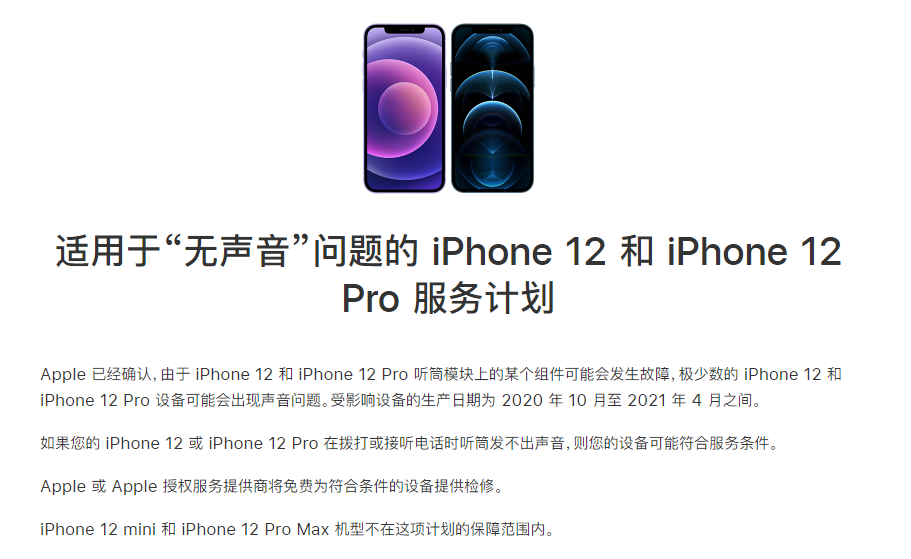 和平苹果手机维修分享iPhone 12/Pro 拨打或接听电话时无声音怎么办 